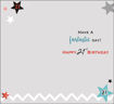 Picture of HAPPY 21ST BIRTHDAY CARD
